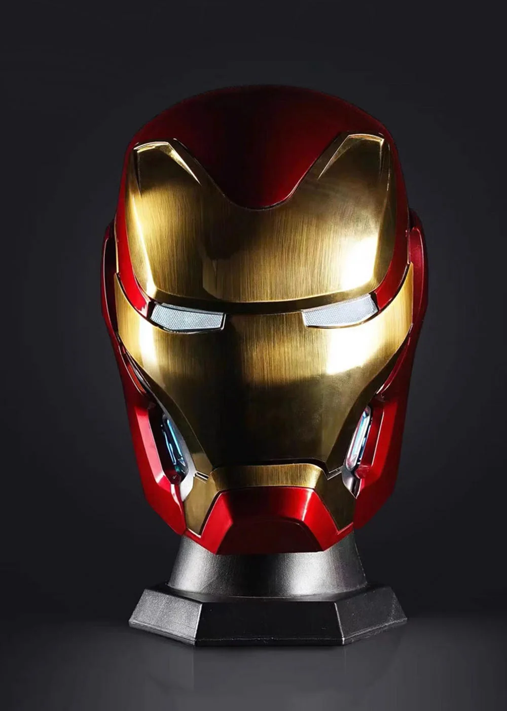 MK50 helmet with illuminated white eye lenses