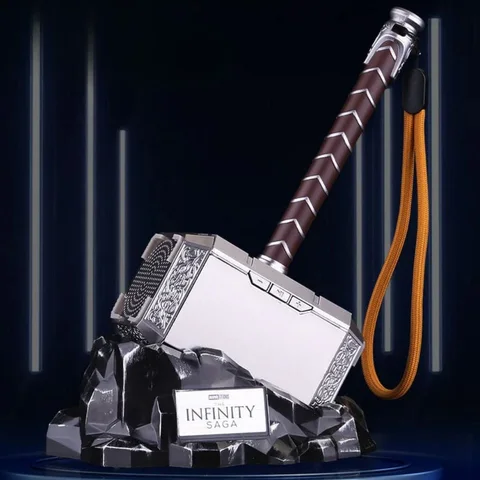 Marvel licensed Mjolnir Bluetooth speaker on its Infinity Saga rock display base