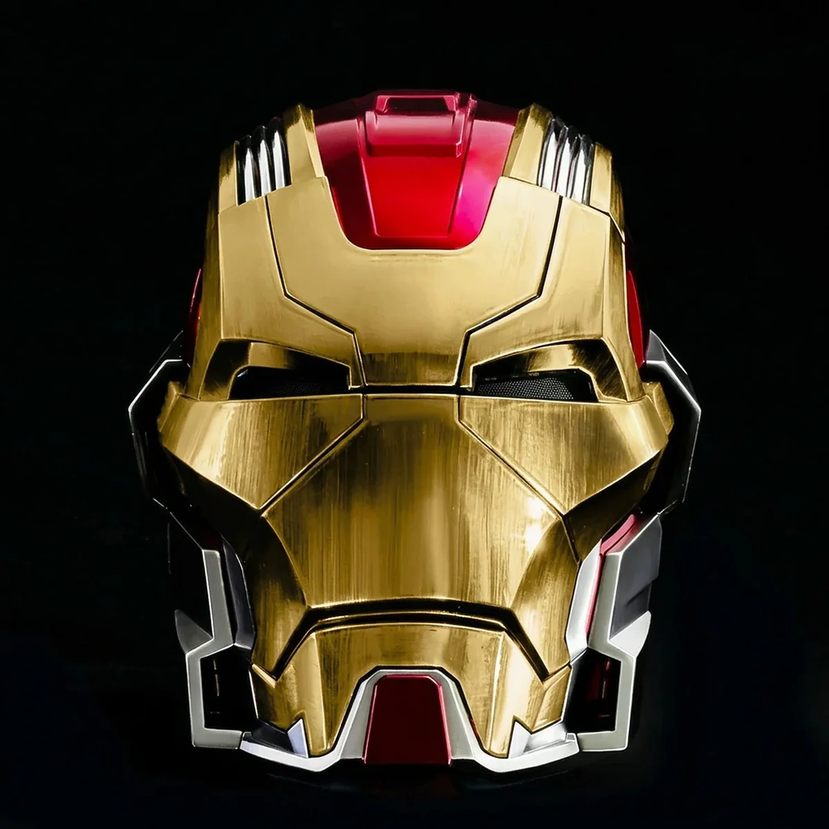 MK17 Heartbreaker in Classic Gold x Red, front view with brushed gold faceplate
